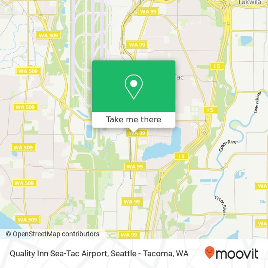 Quality Inn Sea-Tac Airport map