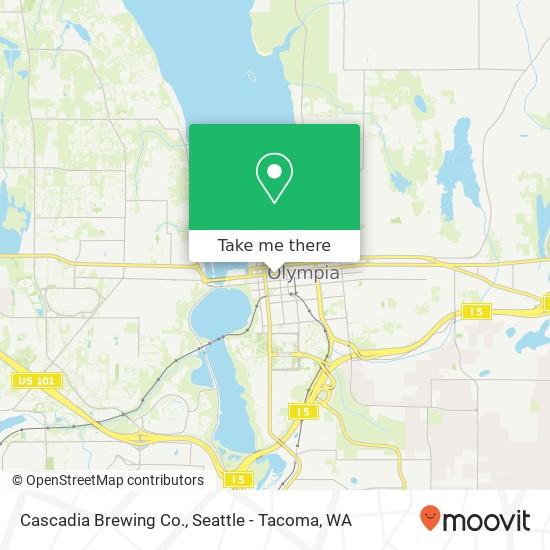 Cascadia Brewing Co. map