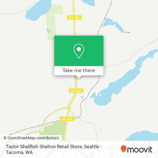 Mapa de Taylor Shellfish Shelton Retail Store