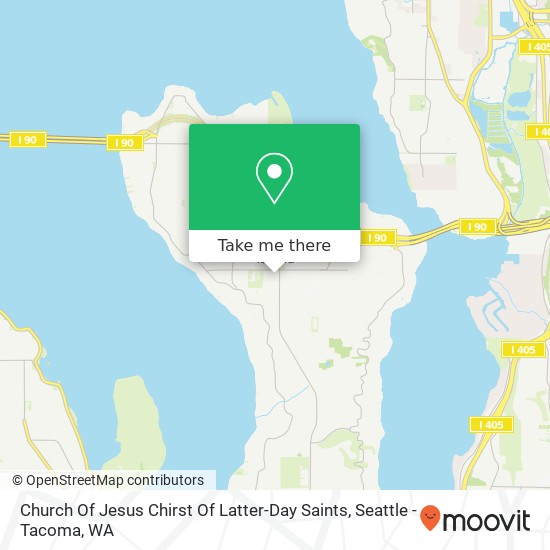 Mapa de Church Of Jesus Chirst Of Latter-Day Saints