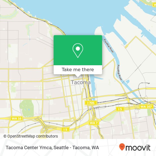 Mapa de Tacoma Center Ymca