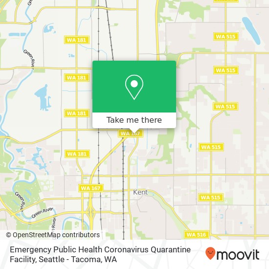 Emergency Public Health Coronavirus Quarantine Facility map