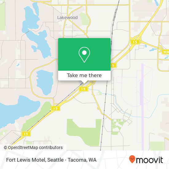 Mapa de Fort Lewis Motel