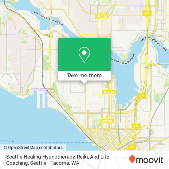 Seattle Healing Hypnotherapy, Reiki, And Life Coaching map
