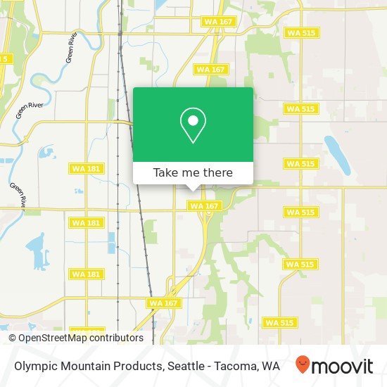 Mapa de Olympic Mountain Products