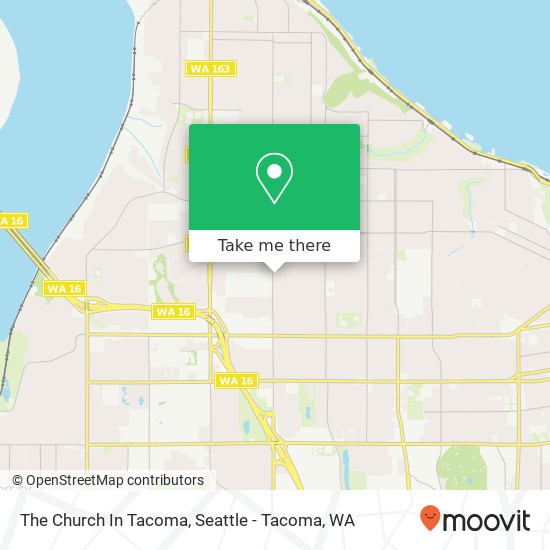 The Church In Tacoma map