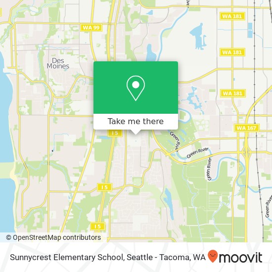 Sunnycrest Elementary School map