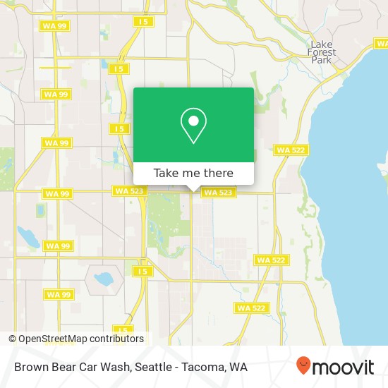 Brown Bear Car Wash map