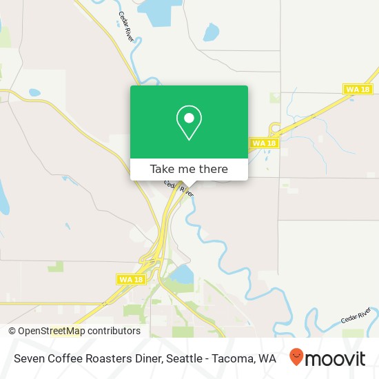 Mapa de Seven Coffee Roasters Diner