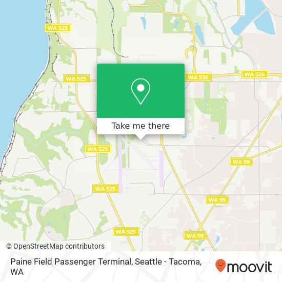 Paine Field Passenger Terminal map