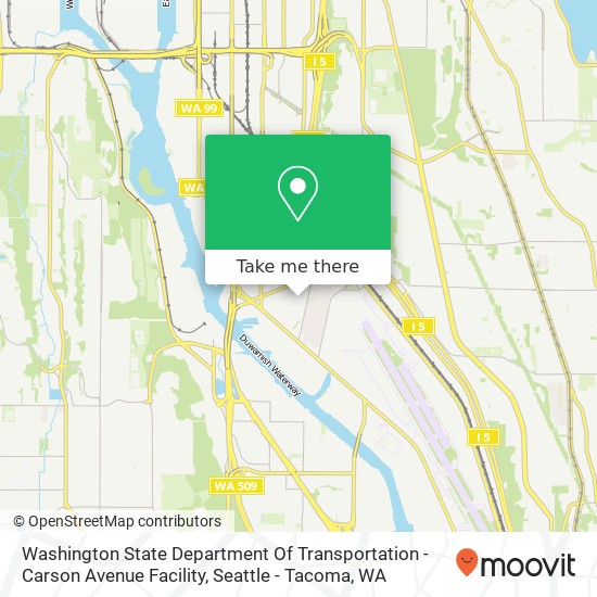 Washington State Department Of Transportation - Carson Avenue Facility map
