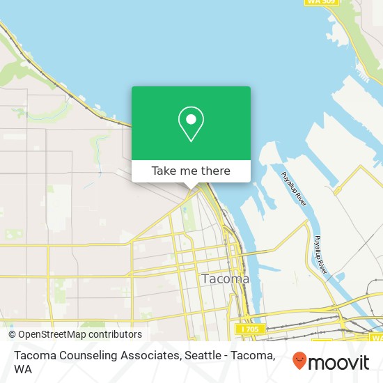 Tacoma Counseling Associates map