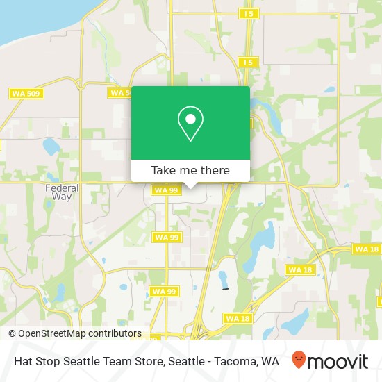 Hat Stop Seattle Team Store map