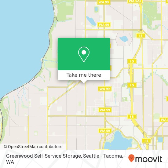 Mapa de Greenwood Self-Service Storage