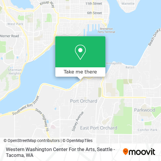 Mapa de Western Washington Center For the Arts