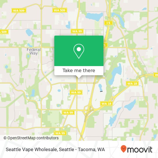 Seattle Vape Wholesale map