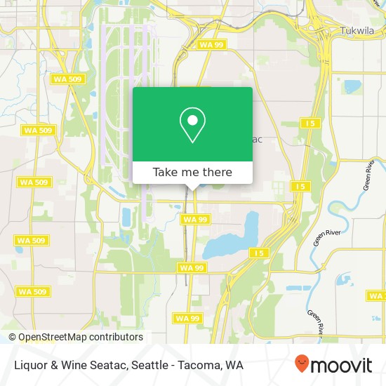 Liquor & Wine Seatac map