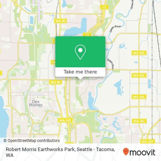 Mapa de Robert Morris Earthworks Park