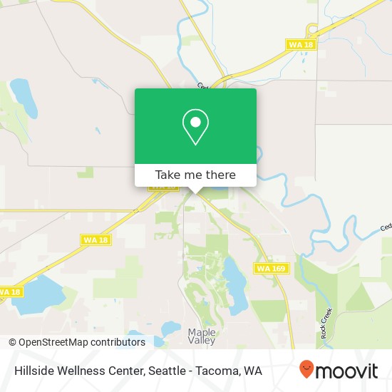 Hillside Wellness Center map