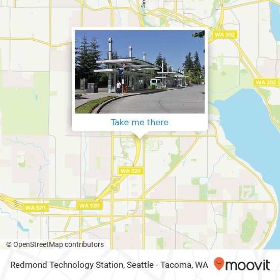 Mapa de Redmond Technology Station