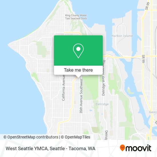 Mapa de West Seattle YMCA