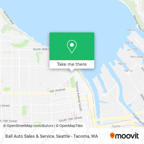 Ball Auto Sales & Service map