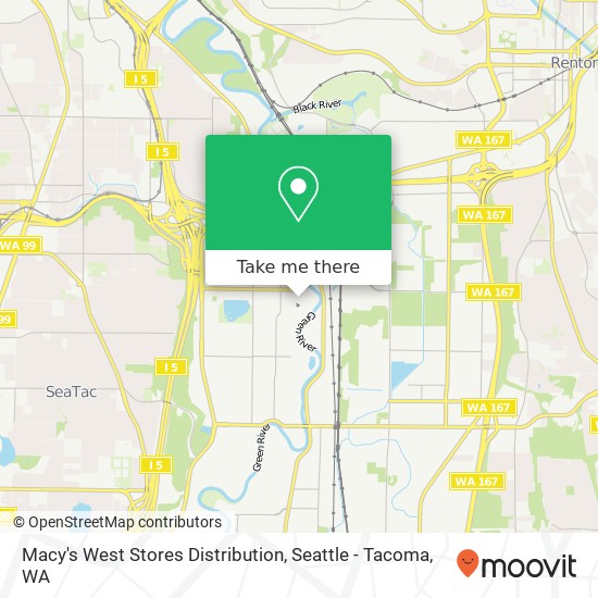 Macy's West Stores Distribution map