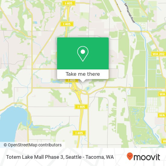 Totem Lake Mall Phase 3 map