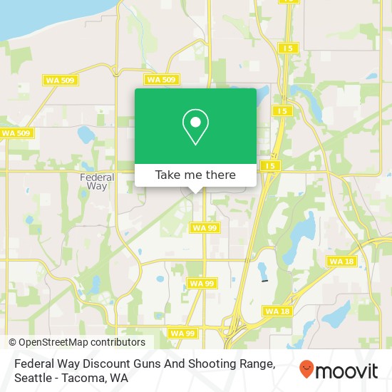 Mapa de Federal Way Discount Guns And Shooting Range