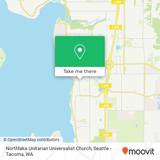 Mapa de Northlake Unitarian Universalist Church