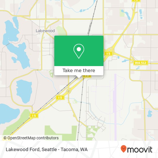 Mapa de Lakewood Ford