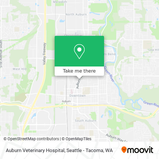 Mapa de Auburn Veterinary Hospital