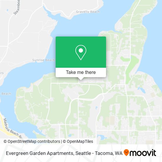 Mapa de Evergreen Garden Apartments