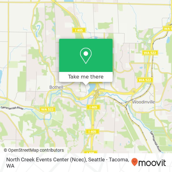 North Creek Events Center (Ncec) map