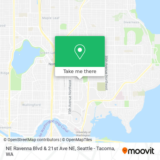NE Ravenna Blvd & 21st Ave NE map