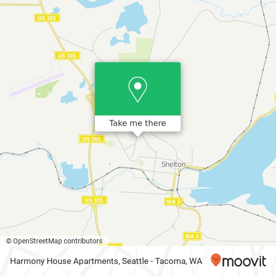 Mapa de Harmony House Apartments