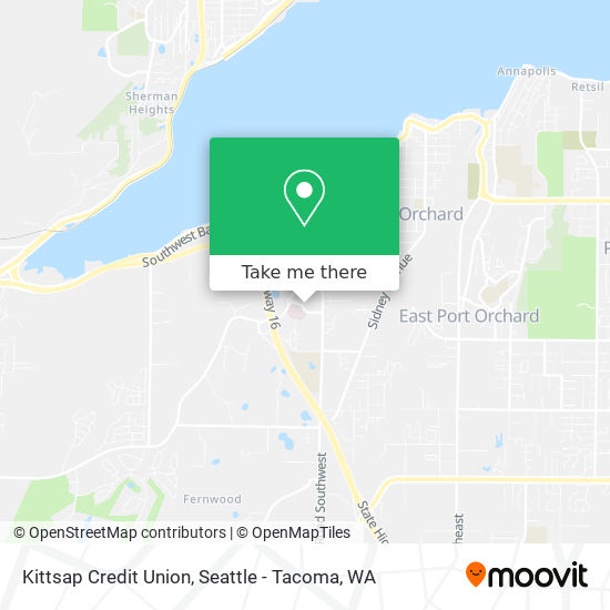 Kittsap Credit Union map