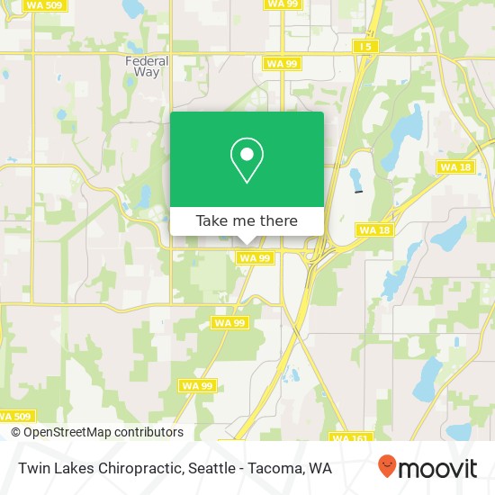 Twin Lakes Chiropractic map