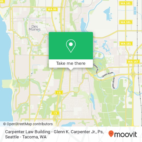 Carpenter Law Building - Glenn K. Carpenter Jr., Ps map