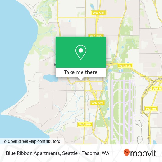 Blue Ribbon Apartments map