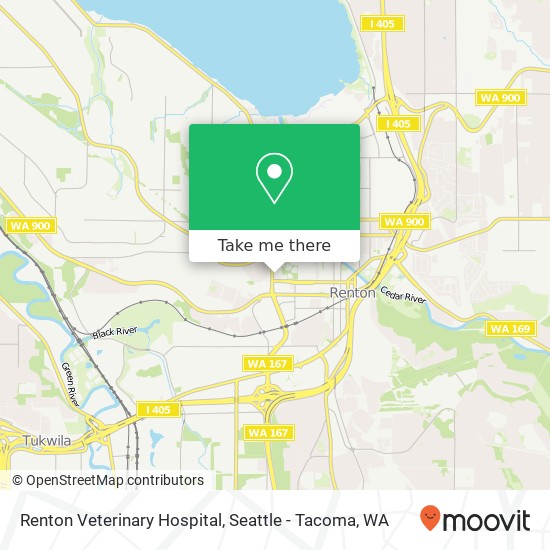 Mapa de Renton Veterinary Hospital