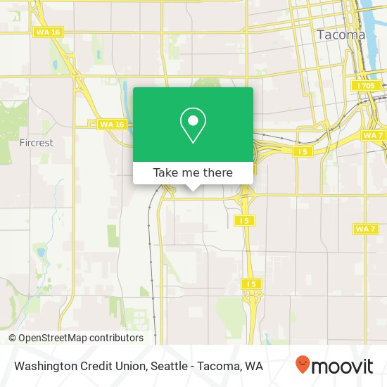 Washington Credit Union map