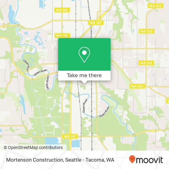 Mortenson Construction map