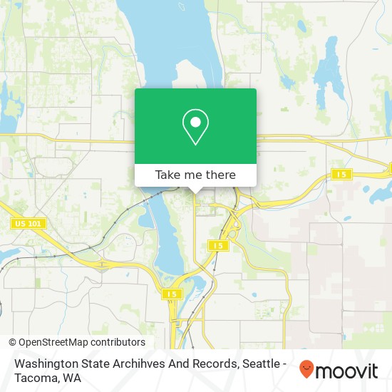 Mapa de Washington State Archihves And Records