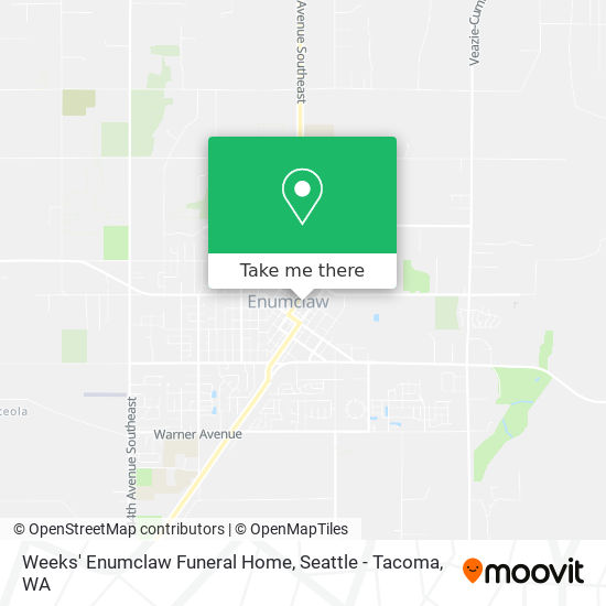 Weeks' Enumclaw Funeral Home map