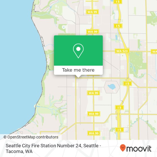 Seattle City Fire Station Number 24 map