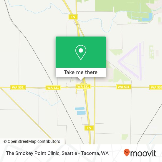 The Smokey Point Clinic map