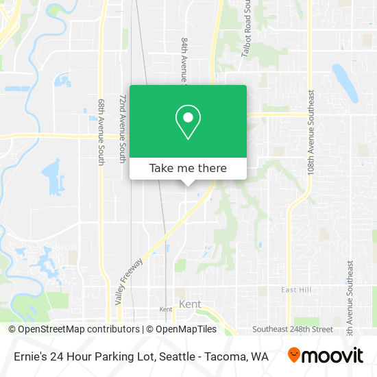 Ernie's 24 Hour Parking Lot map