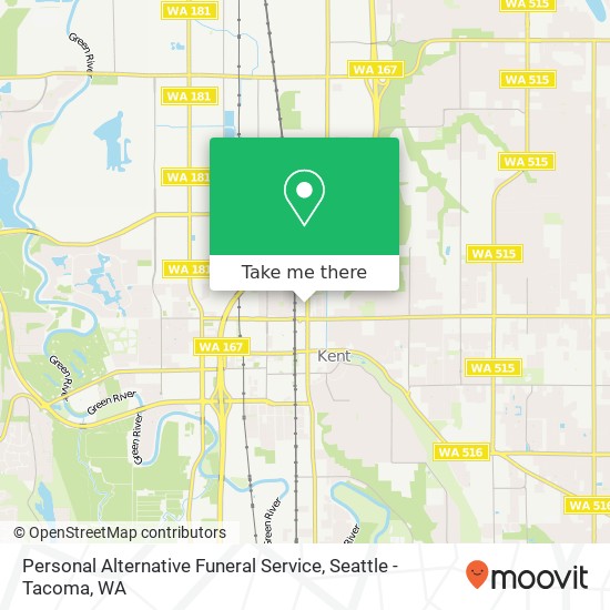 Mapa de Personal Alternative Funeral Service