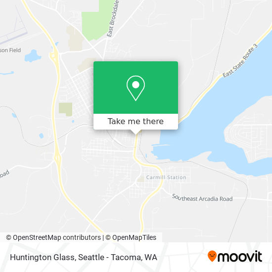 Huntington Glass map